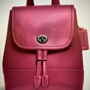 Coach turnlock backpack